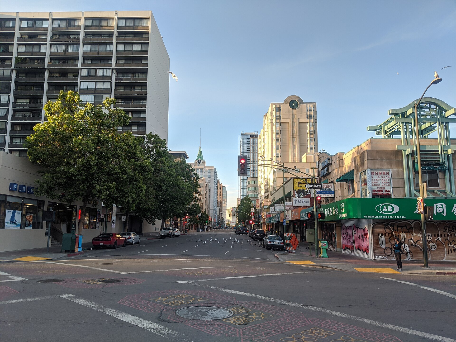 Oakland flatlands neighborhood (stock photo)